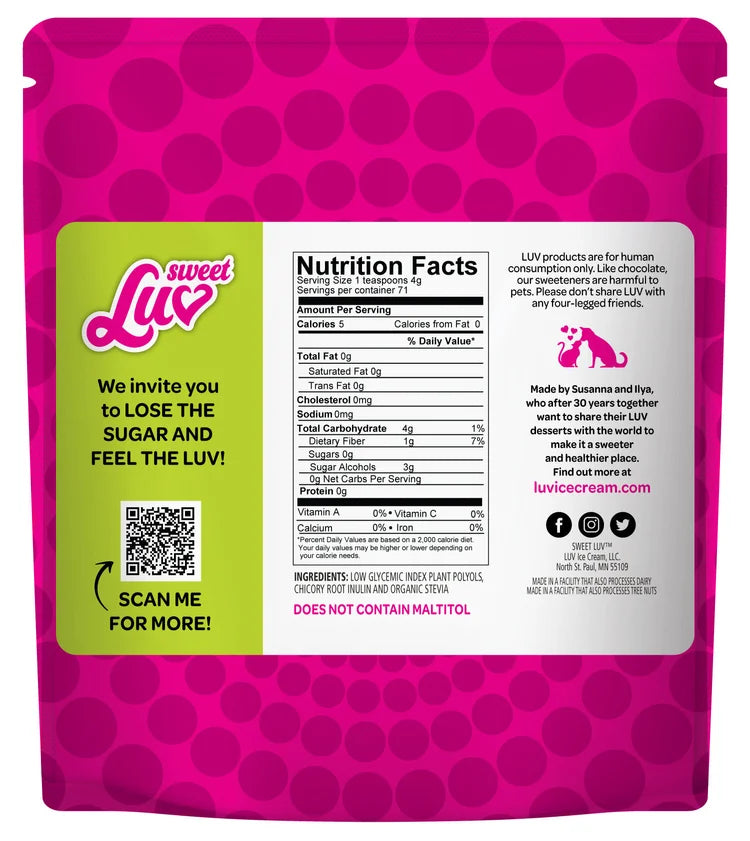 Sweet LUV 10oz size
